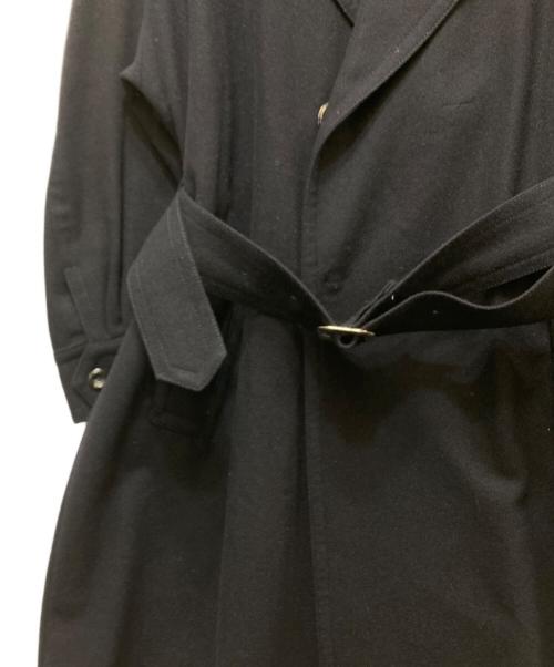 Ujoh（ウジョー）UJOH (ウジョー) ベルテッドウールロングコート　U803-C01-108　SIZE２ ネイビー サイズ:2の古着・服飾アイテム