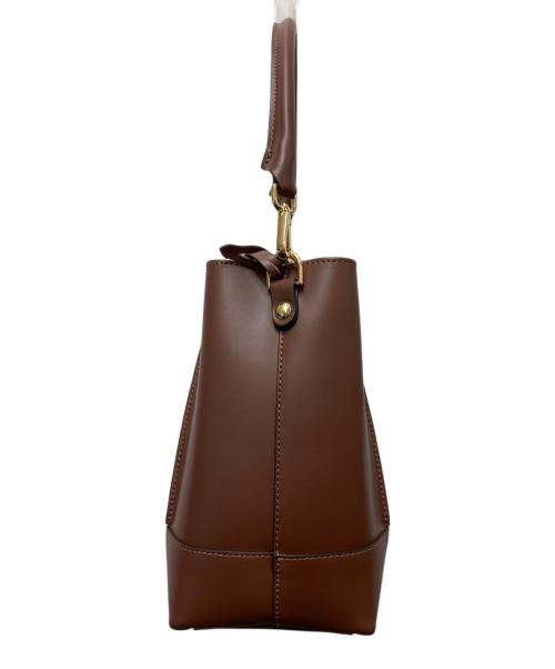Gianni Notaro（ジャンニ ノターロ）GIANNI NOTARO (ジャンニ ノターロ) BUCKETS BAG(バケツバッグ)　　牛革 ブラウンの古着・服飾アイテム