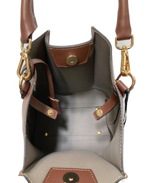 Gianni Notaro（ジャンニ ノターロ）GIANNI NOTARO (ジャンニ ノターロ) BUCKETS BAG(バケツバッグ)　　牛革 ブラウンの古着・服飾アイテム
