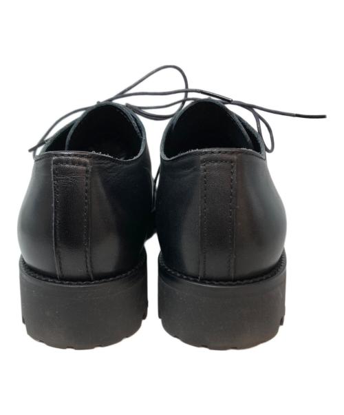 PADRONE（パドローネ）PADRONE (パドローネ) ダービープレーントゥシューズ　pu7358-2051-22c　カウレザー　日本製 ブラック サイズ:40の古着・服飾アイテム