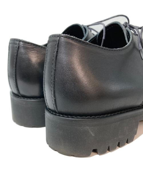 PADRONE（パドローネ）PADRONE (パドローネ) ダービープレーントゥシューズ　pu7358-2051-22c　カウレザー　日本製 ブラック サイズ:40の古着・服飾アイテム