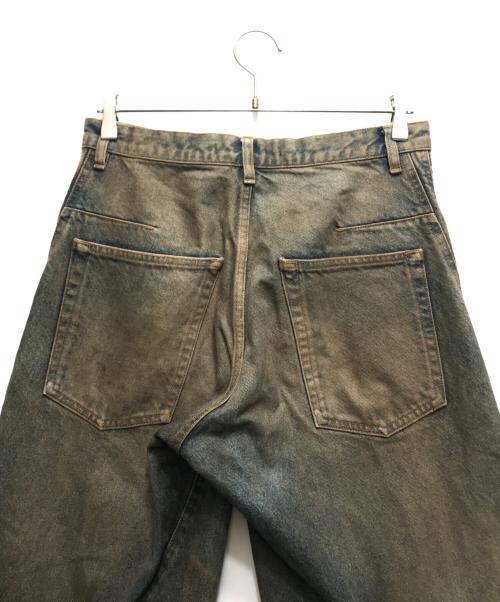 NVRFRGT（ネヴァーフォーゲット）NVRFRGT (ネヴァーフォーゲット) 3D TWIST WIDE LEG JEANS/ツイストワイドレッグジーンズ インディゴ サイズ:1の古着・服飾アイテム