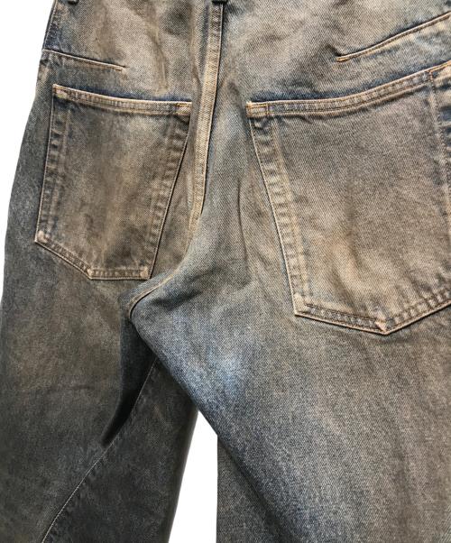 NVRFRGT（ネヴァーフォーゲット）NVRFRGT (ネヴァーフォーゲット) 3D TWIST WIDE LEG JEANS/ツイストワイドレッグジーンズ インディゴ サイズ:1の古着・服飾アイテム