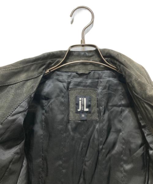 JUST LEATHER（ジャスト レザー）JUST LEATHER (ジャスト レザー) ヌバック レザー  カーゴジャケット/Y2K グレー サイズ:50の古着・服飾アイテム