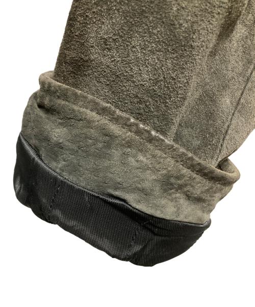 JUST LEATHER（ジャスト レザー）JUST LEATHER (ジャスト レザー) ヌバック レザー  カーゴジャケット/Y2K グレー サイズ:50の古着・服飾アイテム