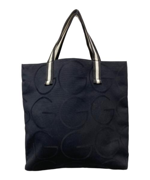 GUCCI（グッチ）GUCCI (グッチ) Gロゴキャンバストートバッグ　123439　002058　　イタリア製 ブラックの古着・服飾アイテム