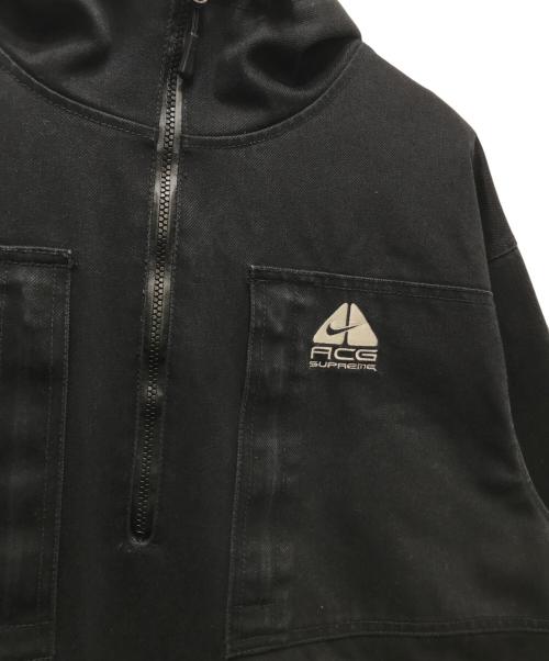 NIKE ACG（ナイキエーシージー）NIKE ACG (ナイキエーシージー) Supreme (シュプリーム) DENIM PULLOVER / アノラックパーカー   22FW  ブラック サイズ:Sの古着・服飾アイテム