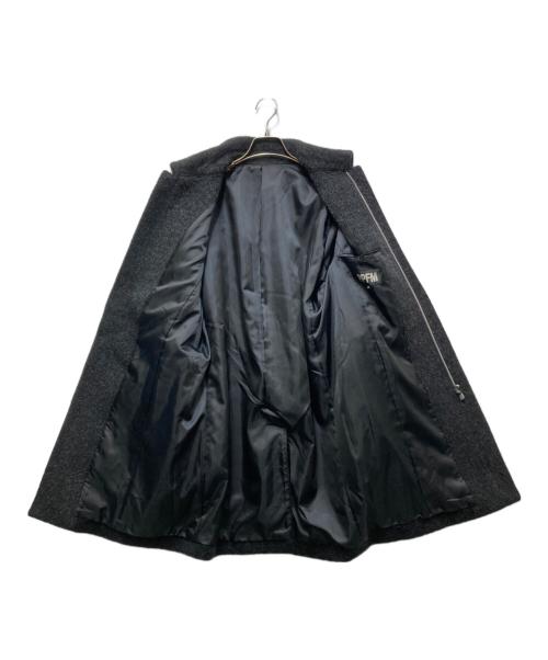 PPFM（ピーピーエフエム）PPFM (ピーピーエフエム) ウール×モヘヤ×アルパカコート グレー サイズ:Fの古着・服飾アイテム