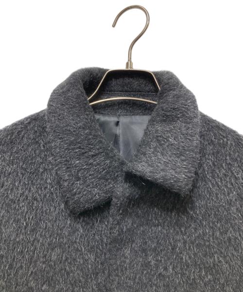 PPFM（ピーピーエフエム）PPFM (ピーピーエフエム) ウール×モヘヤ×アルパカコート グレー サイズ:Fの古着・服飾アイテム