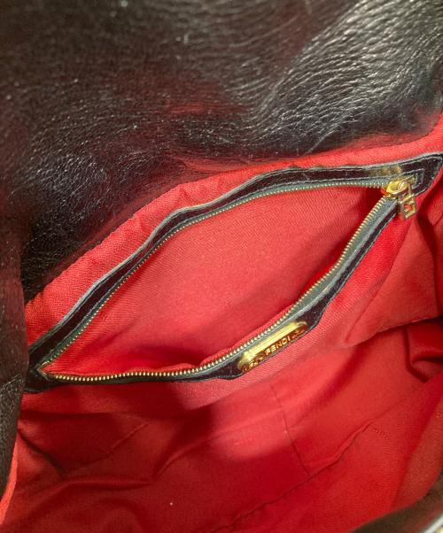 FENDI（フェンディ）FENDI (フェンディ) 虎柄ハラコハンドバッグ / ワンショルダーバッグ ブラウンの古着・服飾アイテム