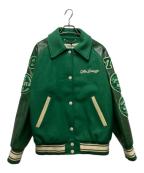 GOLDEN GOOSEゴールデングース）の古着「VESTE BOMBER JOUNARY ERIC LAINE VERT BLANC　 Green Lapel Moderate 」｜グリーン