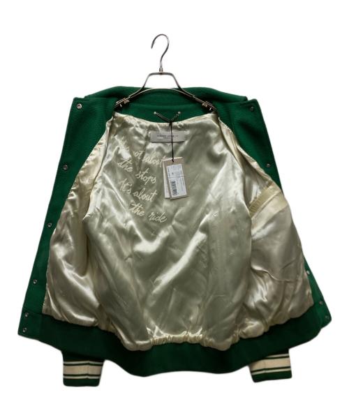 GOLDEN GOOSE（ゴールデングース）GOLDEN GOOSE (ゴールデングース) VESTE BOMBER JOUNARY ERIC LAINE VERT BLANC　 Green Lapel Moderate  グリーン サイズ:40の古着・服飾アイテム