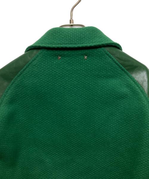 GOLDEN GOOSE（ゴールデングース）GOLDEN GOOSE (ゴールデングース) VESTE BOMBER JOUNARY ERIC LAINE VERT BLANC　 Green Lapel Moderate  グリーン サイズ:40の古着・服飾アイテム