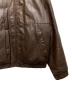 中古・古着 Eddie Bauer (エディーバウアー) レザーダウンジャケット　80`S 黒タグ ブラウン サイズ:M：30000円