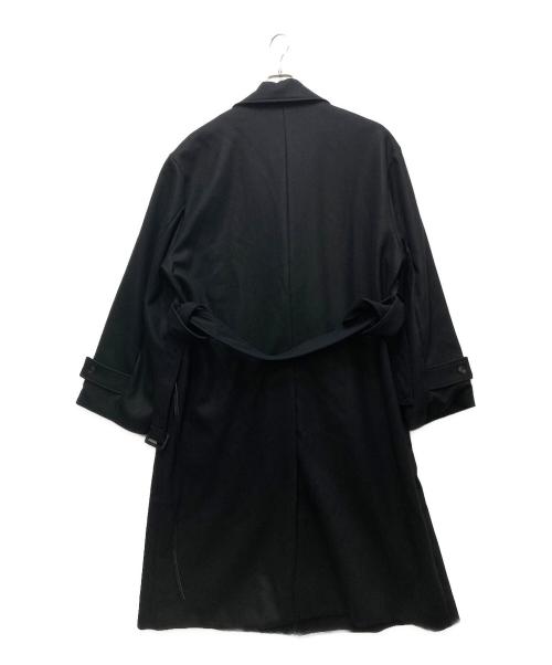 ssstein（シュタイン）ssstein (シュタイン) DOUBLE LAPELED DOUBLE BREASTED COAT(ダブルラペルドダブルブレストコート)　24AW ブラック サイズ:Mの古着・服飾アイテム