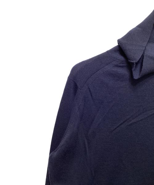 JOHN SMEDLEY（ジョンスメドレー）JOHN SMEDLEY (ジョンスメドレー) メリノウール タートルネックニット JOHN SMEDLEY ネイビー サイズ:Lの古着・服飾アイテム