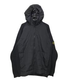 STONE ISLAND（ストーンアイランド）の古着「Nylon metal 3D knit sleeve jacket　16AW」｜ブラック