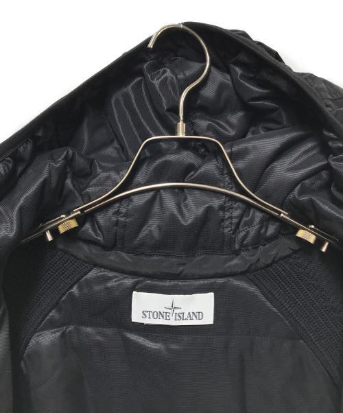 STONE ISLAND（ストーンアイランド）STONE ISLAND (ストーンアイランド) Nylon metal 3D knit sleeve jacket　16AW ブラック サイズ:サイズタグ欠損の為不明の古着・服飾アイテム