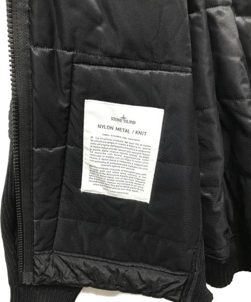 STONE ISLAND（ストーンアイランド）STONE ISLAND (ストーンアイランド) Nylon metal 3D knit sleeve jacket　16AW ブラック サイズ:サイズタグ欠損の為不明の古着・服飾アイテム
