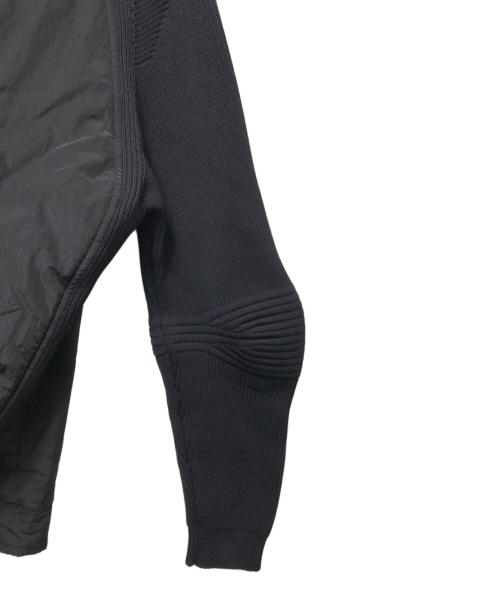 STONE ISLAND（ストーンアイランド）STONE ISLAND (ストーンアイランド) Nylon metal 3D knit sleeve jacket　16AW ブラック サイズ:サイズタグ欠損の為不明の古着・服飾アイテム