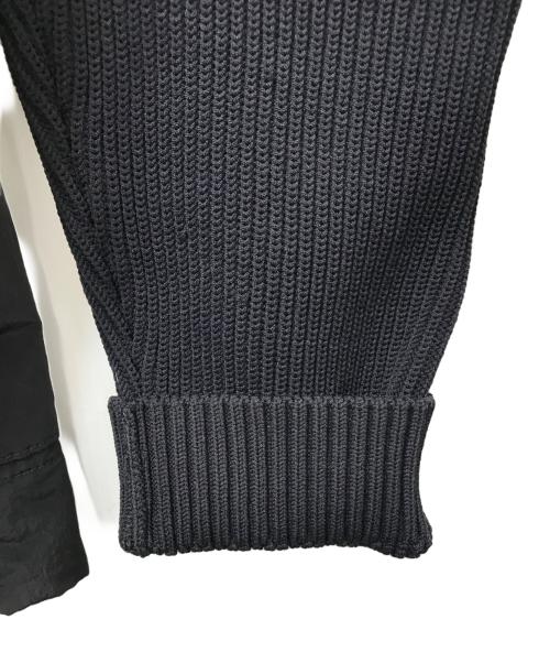 STONE ISLAND（ストーンアイランド）STONE ISLAND (ストーンアイランド) Nylon metal 3D knit sleeve jacket　16AW ブラック サイズ:サイズタグ欠損の為不明の古着・服飾アイテム