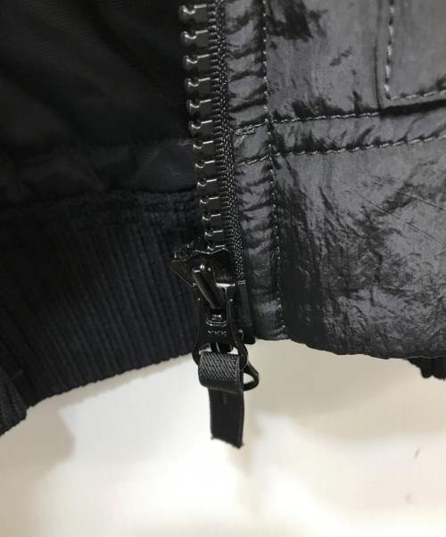 STONE ISLAND（ストーンアイランド）STONE ISLAND (ストーンアイランド) Nylon metal 3D knit sleeve jacket　16AW ブラック サイズ:サイズタグ欠損の為不明の古着・服飾アイテム