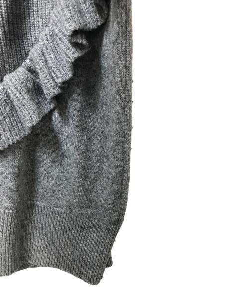 Vivienne Westwood RED LABEL（ヴィヴィアンウエストウッドレッドレーベル）Vivienne Westwood RED LABEL (ヴィヴィアンウエストウッドレッドレーベル) ハートフリルニットカーディガン グレー サイズ:00の古着・服飾アイテム