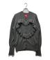 Vivienne Westwood RED LABEL（ヴィヴィアンウエストウッドレッドレーベル）の古着「ハートフリルニットカーディガン」｜グレー