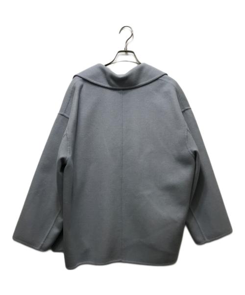 BALLSEY（ボールジィ）BALLSEY (ボールジィ) プレミアムウールリバー オープンカラーショートコート スカイブルー サイズ:34の古着・服飾アイテム