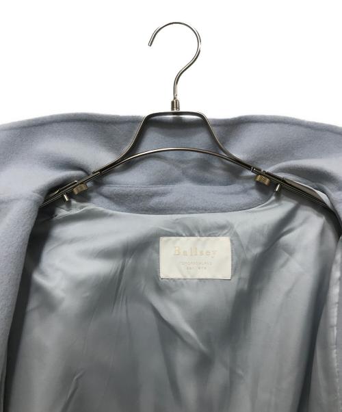 BALLSEY（ボールジィ）BALLSEY (ボールジィ) プレミアムウールリバー オープンカラーショートコート スカイブルー サイズ:34の古着・服飾アイテム