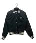 maison kitsune（メゾンキツネ）の古着「フォックスヘッドサテンテディボンバージャケット / スタジャン / LW02104WW0093」｜ブラック