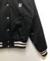 中古・古着 maison kitsune (メゾンキツネ) フォックスヘッドサテンテディボンバージャケット / スタジャン / LW02104WW0093 ブラック サイズ:S：22000円
