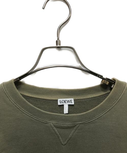 LOEWE（ロエベ）LOEWE (ロエベ) エンブロイダリー スウェットシャツ H526Y24J26 カーキ サイズ:XLの古着・服飾アイテム