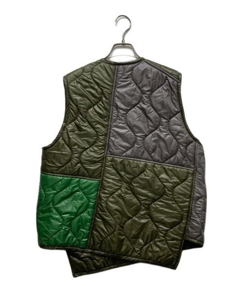COMME des GARCONS HOMME DEUX（コムデギャルソン オム ドゥ）COMME des GARCONS HOMME DEUX (コムデギャルソン オム ドゥ) キルティング ジップアップナイロンベスト　25AW / AD2025　DP-V021 オリーブ サイズ:Mの古着・服飾アイテム