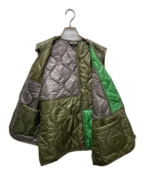 COMME des GARCONS HOMME DEUX（コムデギャルソン オム ドゥ）COMME des GARCONS HOMME DEUX (コムデギャルソン オム ドゥ) キルティング ジップアップナイロンベスト　25AW / AD2025　DP-V021 オリーブ サイズ:Mの古着・服飾アイテム