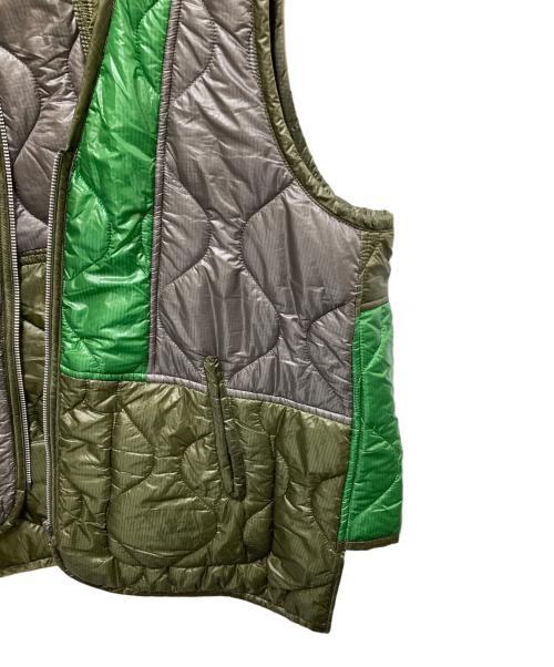 COMME des GARCONS HOMME DEUX（コムデギャルソン オム ドゥ）COMME des GARCONS HOMME DEUX (コムデギャルソン オム ドゥ) キルティング ジップアップナイロンベスト　25AW / AD2025　DP-V021 オリーブ サイズ:Mの古着・服飾アイテム