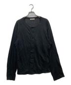 MATSUFUJIマツフジ）の古着「LINEN CARDIGAN(リネンカーディガン)　26SS　M261-0705」｜ブラック