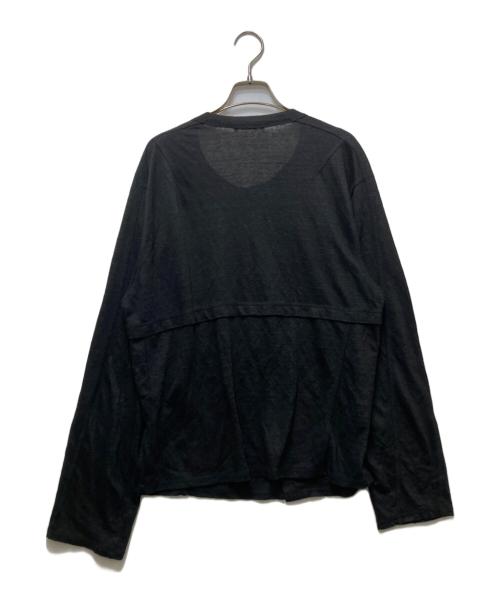 MATSUFUJI（マツフジ）MATSUFUJI (マツフジ) LINEN CARDIGAN(リネンカーディガン)　26SS　M261-0705 ブラック サイズ:2の古着・服飾アイテム