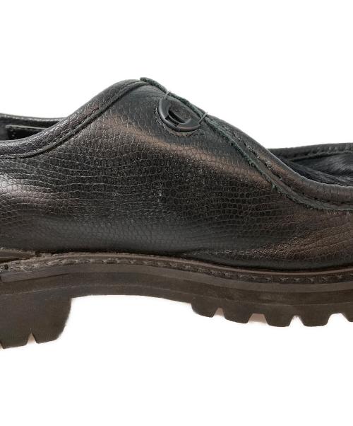 sillage（シアージ）Sillage (シアージ) ハラコ切替 チロリアンシューズ / chaussure de marche black ponyhair　vibramソール　252PG0008SLG ブラック サイズ:44の古着・服飾アイテム