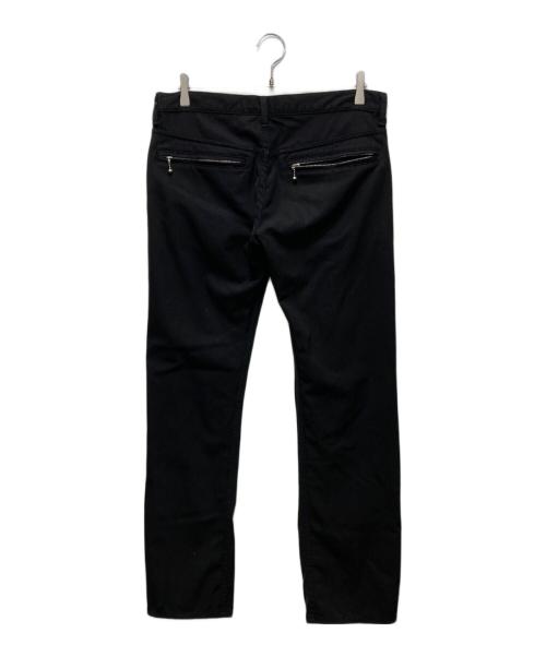 JUNYA WATANABE COMME des GARCONS MAN PINK（ジュンヤワタナベ コムデギャルソンマン ピンク）JUNYA WATANABE COMME des GARCONS MAN PINK (ジュンヤワタナベ コムデギャルソンマン ピンク) スタッズライン ウールストレートパンツ　07AW　WT-P020 ブラック サイズ:Mの古着・服飾アイテム