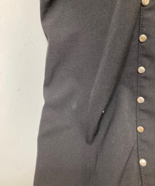 JUNYA WATANABE COMME des GARCONS MAN PINK（ジュンヤワタナベ コムデギャルソンマン ピンク）JUNYA WATANABE COMME des GARCONS MAN PINK (ジュンヤワタナベ コムデギャルソンマン ピンク) スタッズライン ウールストレートパンツ　07AW　WT-P020 ブラック サイズ:Mの古着・服飾アイテム