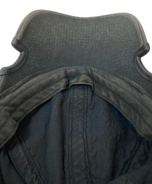BALENCIAGA（バレンシアガ）BALENCIAGA (バレンシアガ) HAT NOTCHED VISOR CO CAP/ハットノッチバイザーキャップ ブラックの古着・服飾アイテム