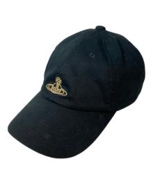 Vivienne Westwood（ヴィヴィアンウエストウッド）の古着「ロゴキャップ　26-041-69372」｜ブラック