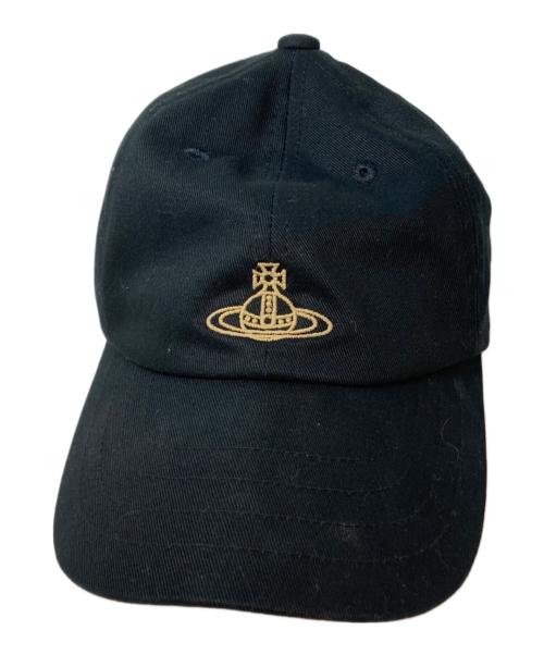 Vivienne Westwood（ヴィヴィアンウエストウッド）Vivienne Westwood (ヴィヴィアンウエストウッド) ロゴキャップ　26-041-69372 ブラックの古着・服飾アイテム