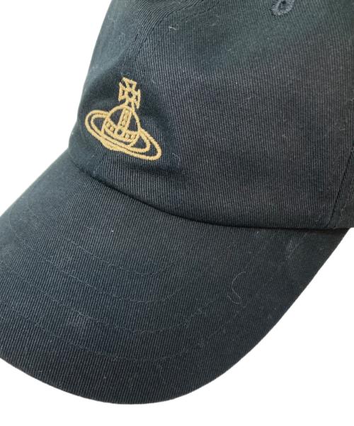 Vivienne Westwood（ヴィヴィアンウエストウッド）Vivienne Westwood (ヴィヴィアンウエストウッド) ロゴキャップ　26-041-69372 ブラックの古着・服飾アイテム