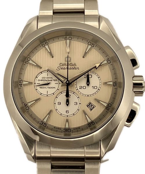 OMEGA（オメガ）OMEGA (オメガ) シーマスター アクアテラ クロノグラフ ベージュ サイズ:44mmの古着・服飾アイテム