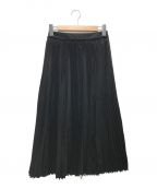 YLEVEイレーヴ）の古着「チノアコーディオンプリーツスカート」｜ブラック