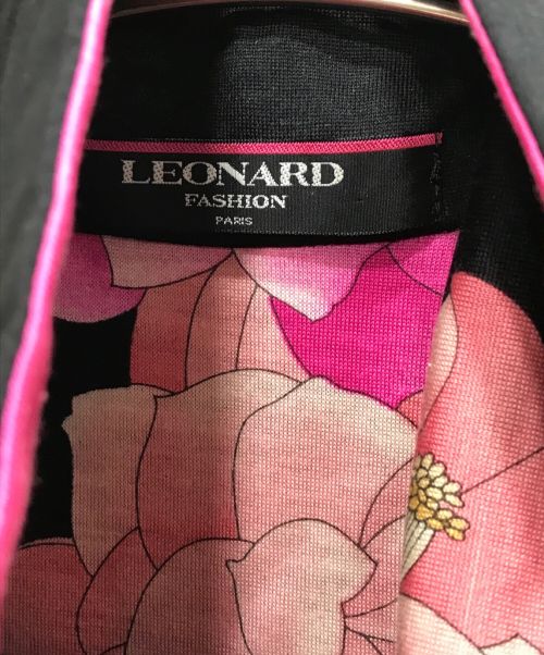 LEONARD（レオナール）LEONARD (レオナール) シルク中綿コート ブラック サイズ:11Rの古着・服飾アイテム