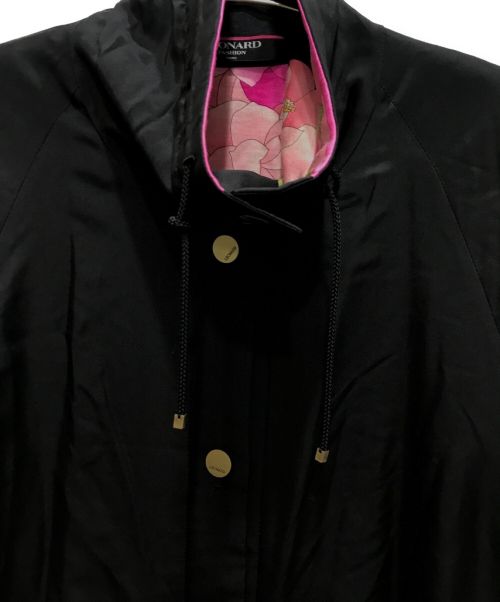 LEONARD（レオナール）LEONARD (レオナール) シルク中綿コート ブラック サイズ:11Rの古着・服飾アイテム