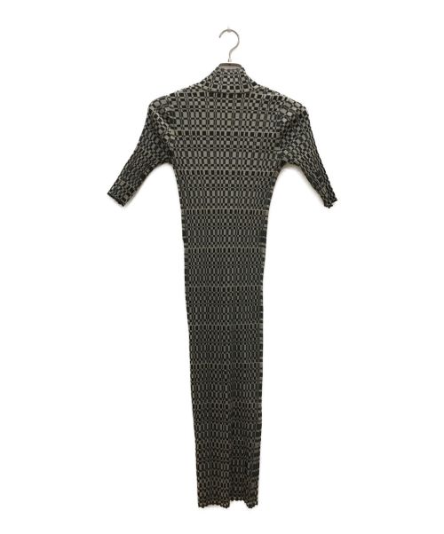 IRENE（アイレネ）IRENE (アイレネ) Mosaic Knit Long Tops ベージュ サイズ:36の古着・服飾アイテム